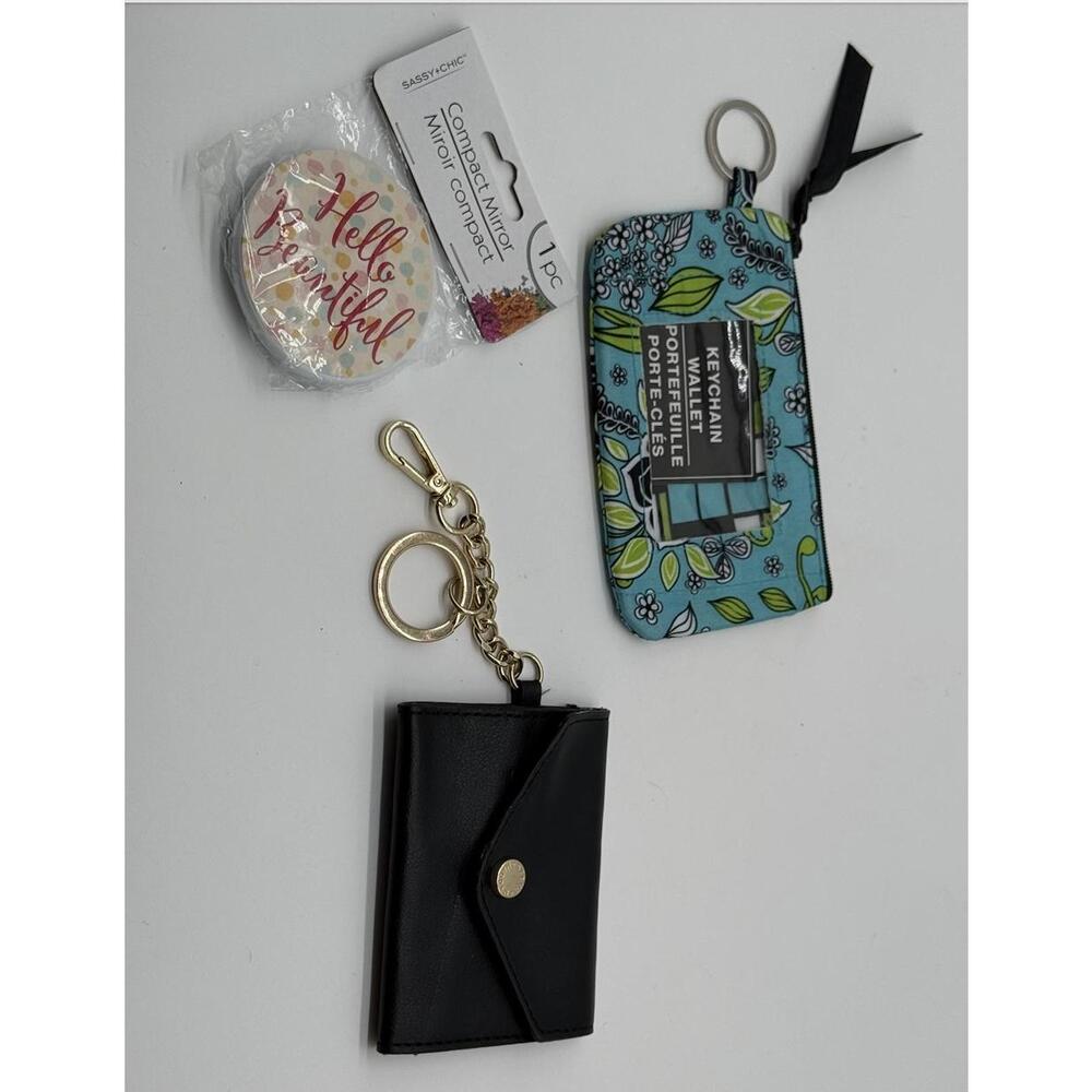 Chic Essentials Bundle β Mirror, Wallet & Keychain Pouch